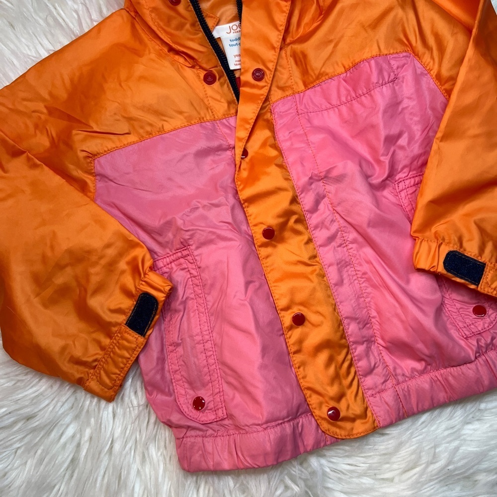Joe Fresh Orange and Pink Kids Raincoat - 1 year